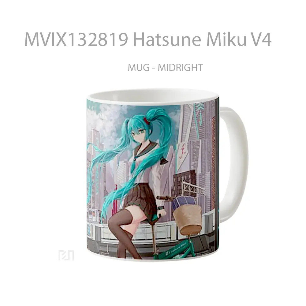 Mug Hatsune Miku V4 Gelas Keramik Unik - All-side / Desain