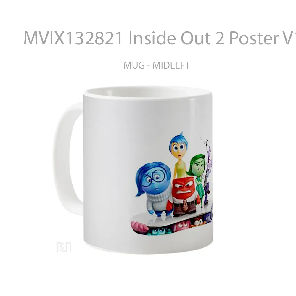 Mug Inside Out 2 Poster V1 Gelas Keramik Unik - All-side / Desain