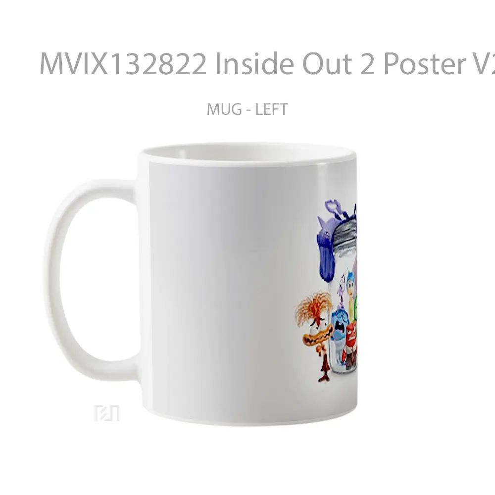 Mug Inside Out 2 Poster V2 Gelas Keramik Unik - All-side / Desain