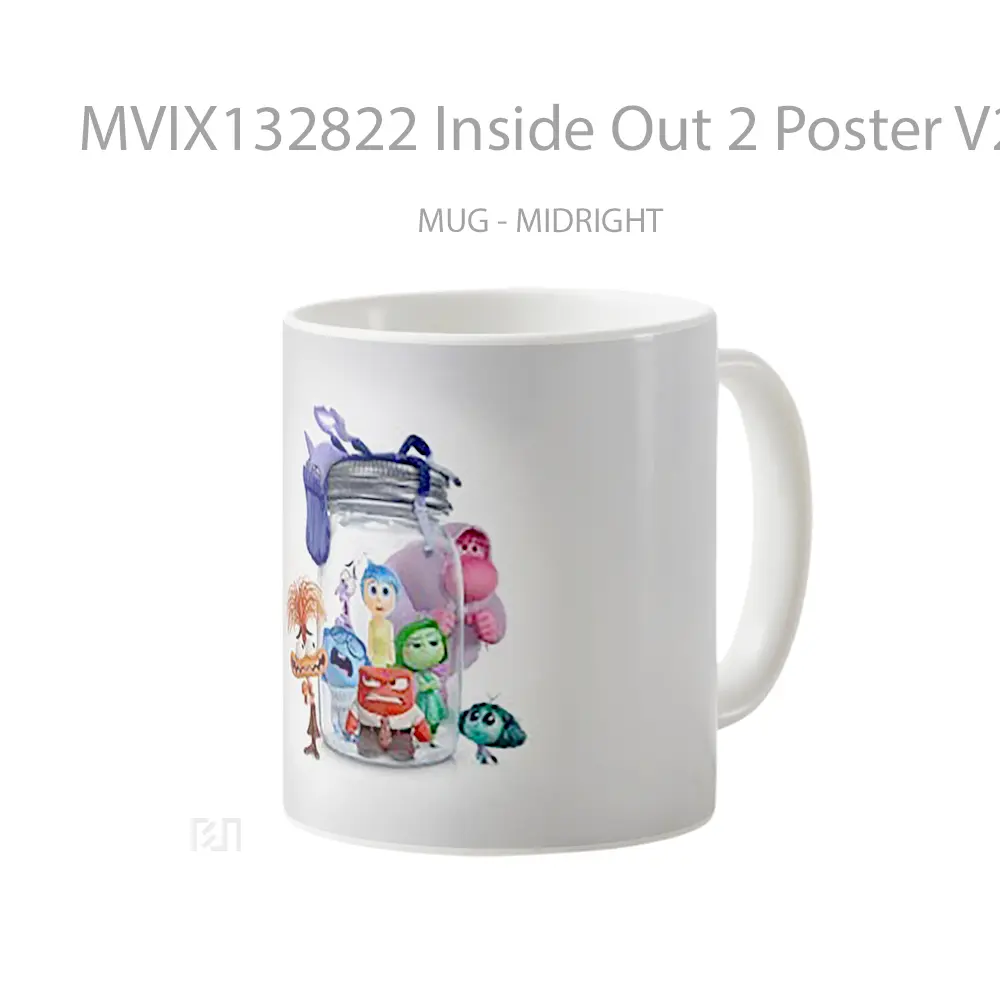 Mug Inside Out 2 Poster V2 Gelas Keramik Unik - All-side / Desain