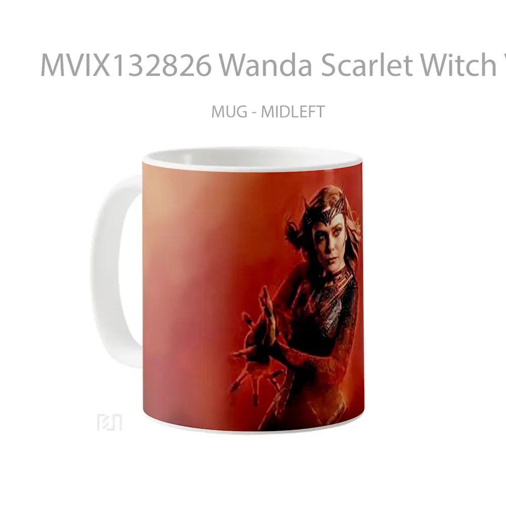 Mug Wanda Scarlet Witch V1 Gelas Superhero - All-side / Desain