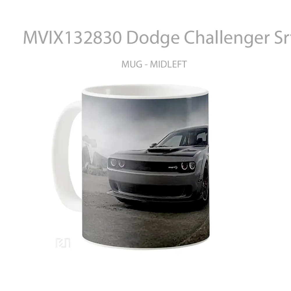 Mug Dodge Challenger Srt V1 Gelas Keramik Unik - All-side / Desain