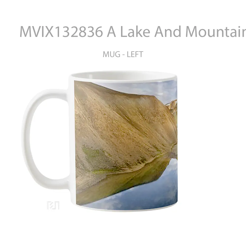 Mug A Lake And Mountains Gelas Pemandangan Alam - All-side / Desain