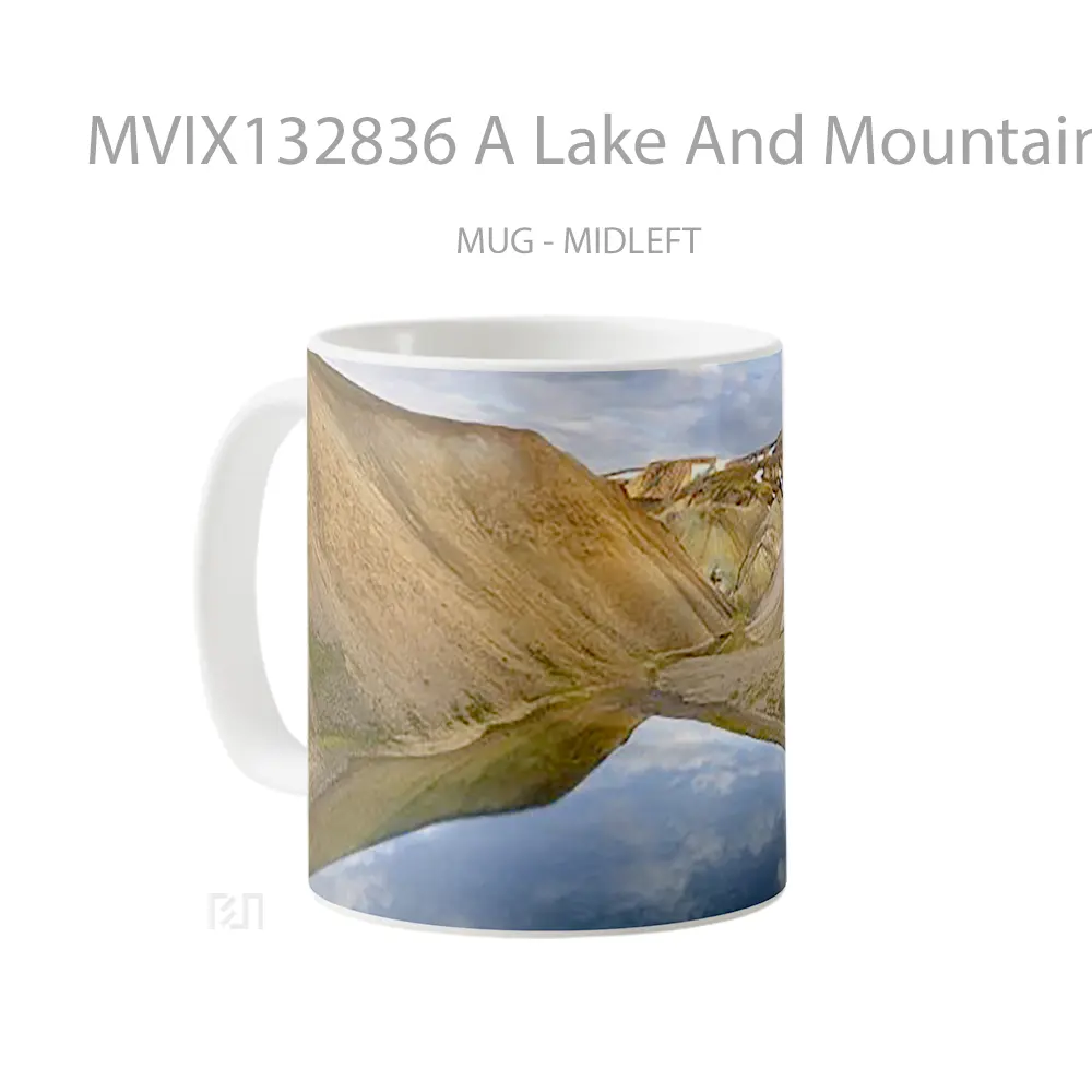 Mug A Lake And Mountains Gelas Pemandangan Alam - All-side / Desain