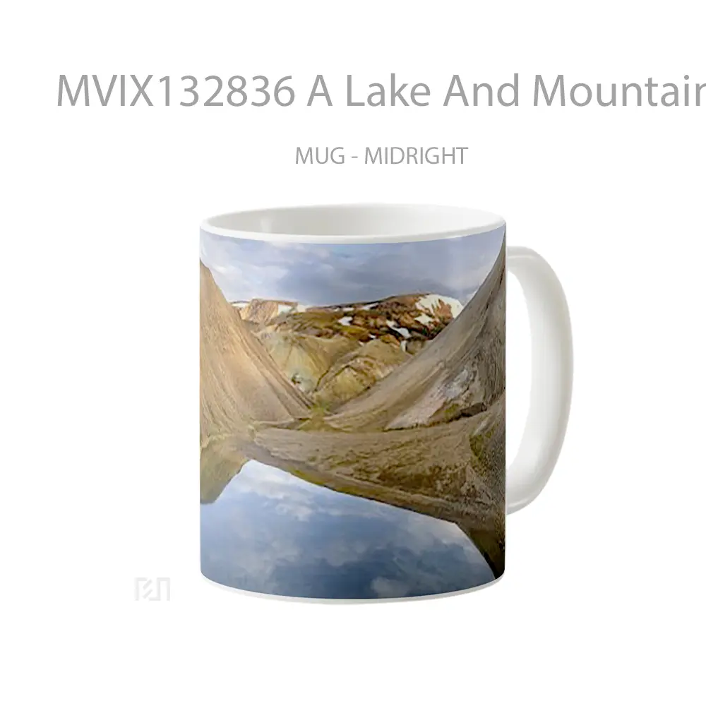 Mug A Lake And Mountains Gelas Pemandangan Alam - All-side / Desain
