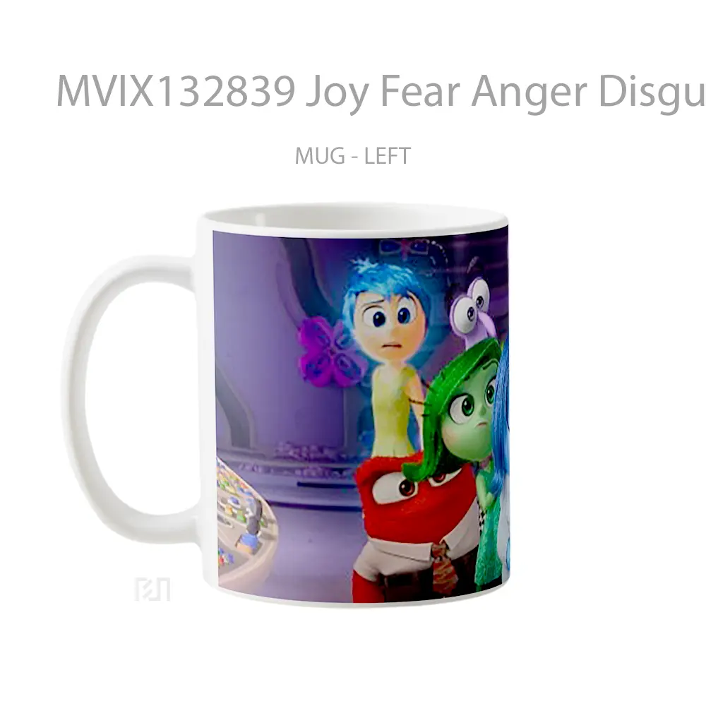 Mug Joy Fear Anger Disgust And Sadness Gelas Keramik Unik - All-side / Desain