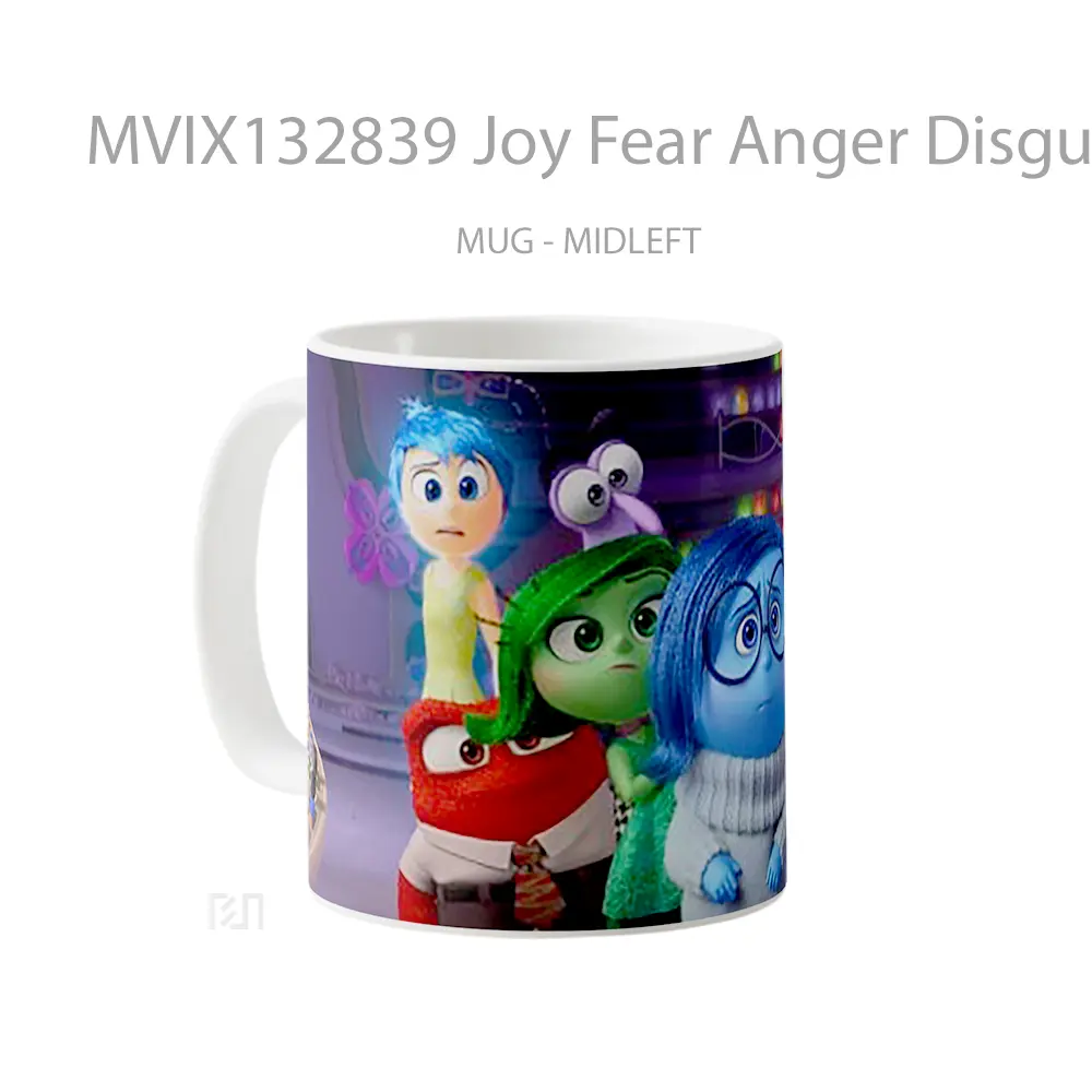Mug Joy Fear Anger Disgust And Sadness Gelas Keramik Unik - All-side / Desain