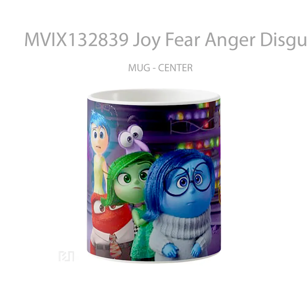 Mug Joy Fear Anger Disgust And Sadness Gelas Keramik Unik