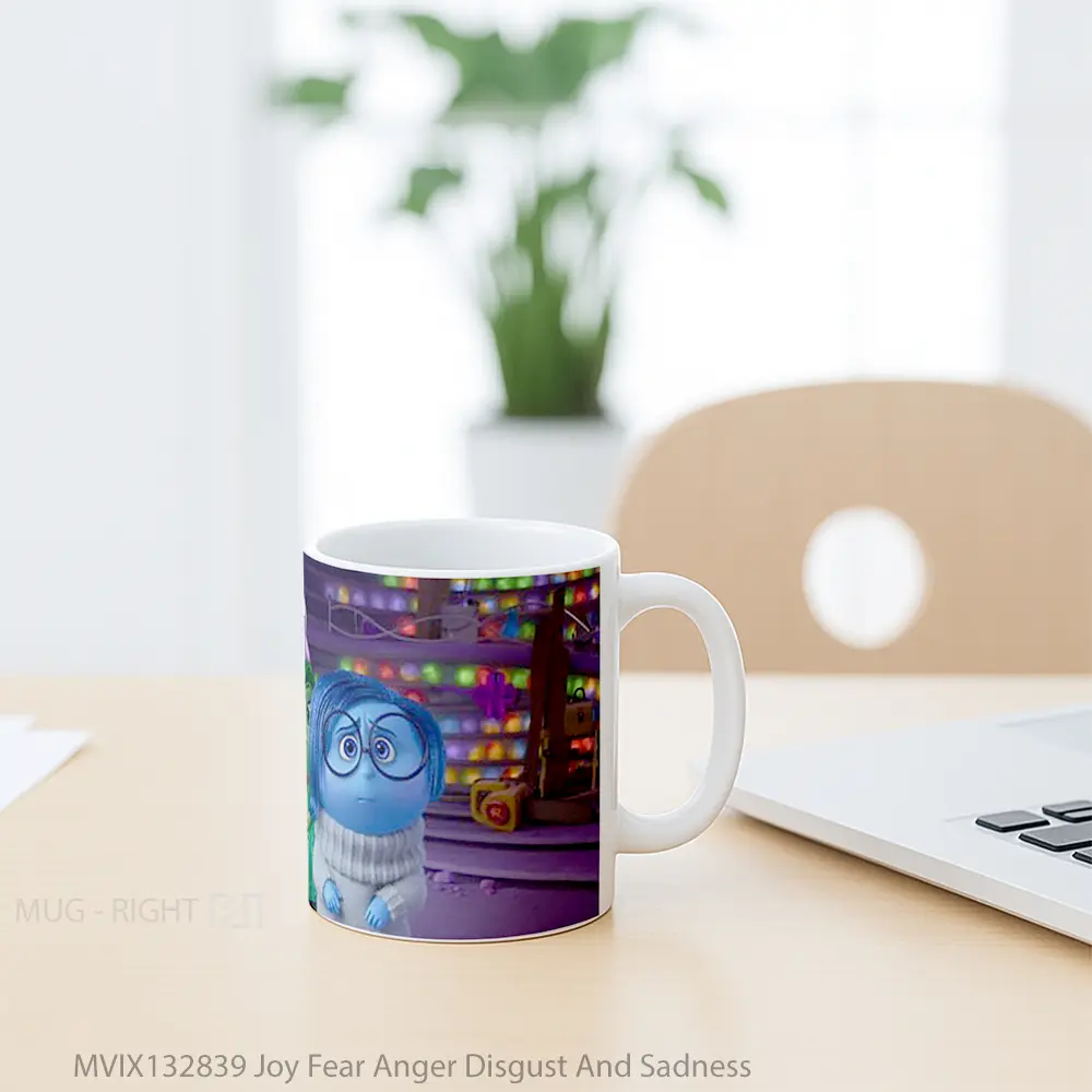 Mug Joy Fear Anger Disgust And Sadness Gelas Keramik Unik - All-side / Desain