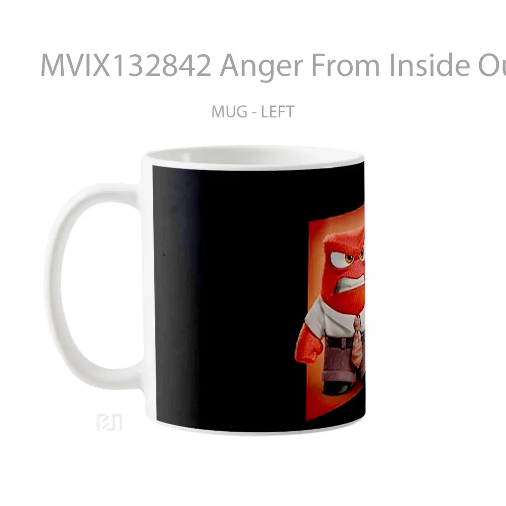 Mug Anger From Inside Out Gelas Keramik Unik - All-side / Desain