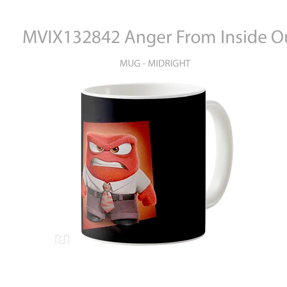 Mug Anger From Inside Out Gelas Keramik Unik - All-side / Desain