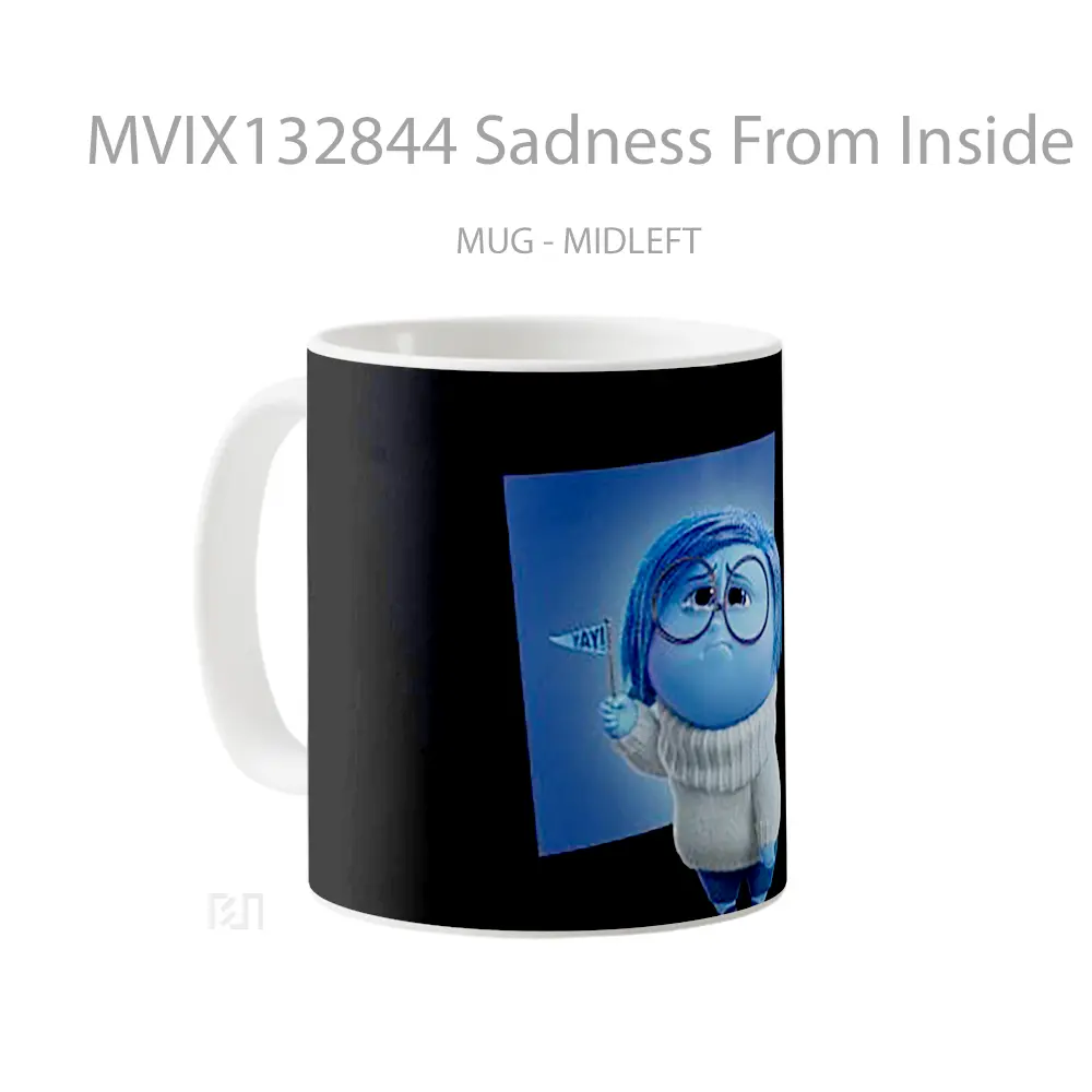 Mug Sadness From Inside Out Gelas Keramik Unik - All-side / Desain