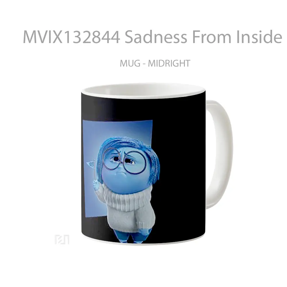 Mug Sadness From Inside Out Gelas Keramik Unik - All-side / Desain