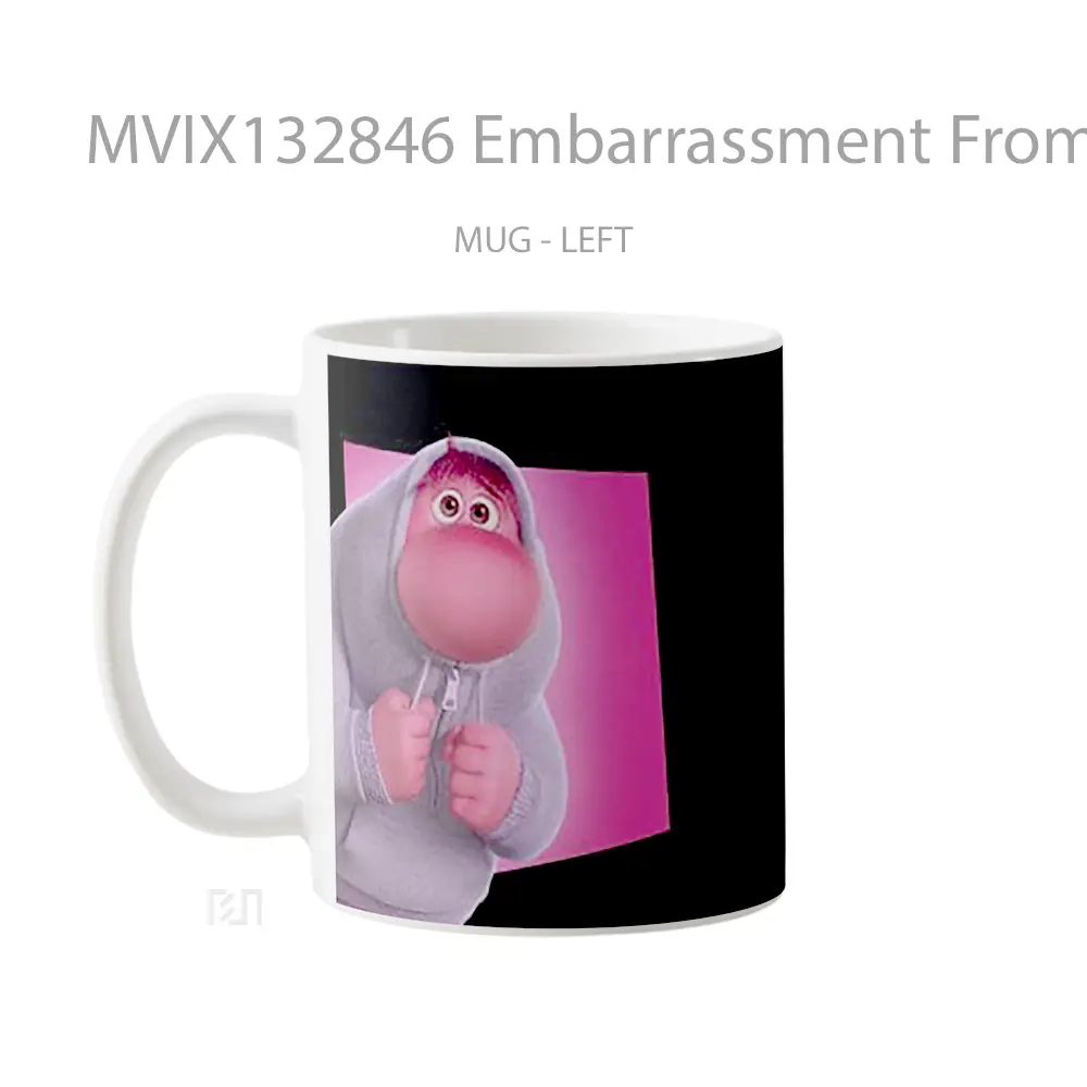 Mug Embarrassment From Inside Out Gelas Keramik Unik - All-side / Desain