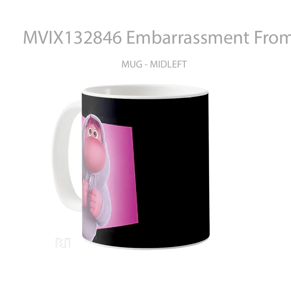 Mug Embarrassment From Inside Out Gelas Keramik Unik - All-side / Desain
