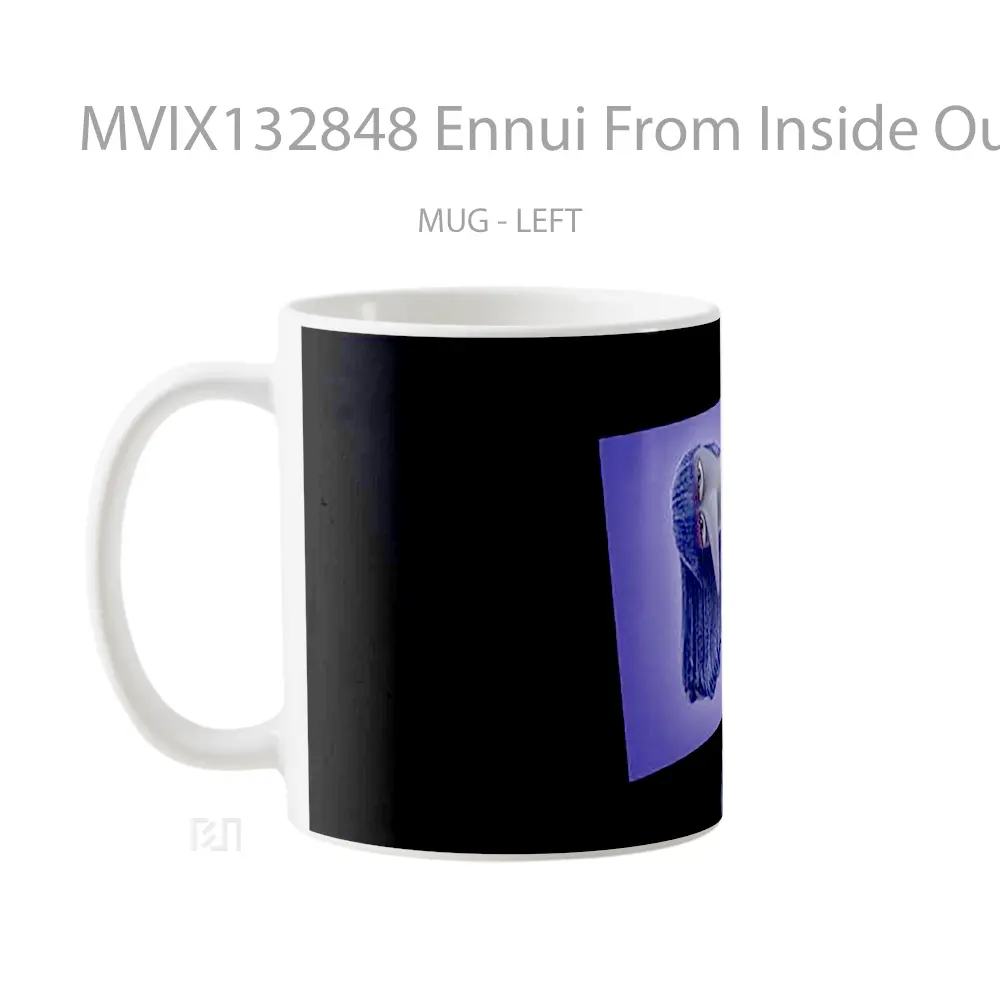 Mug Ennui From Inside Out Gelas Keramik Unik - All-side / Desain