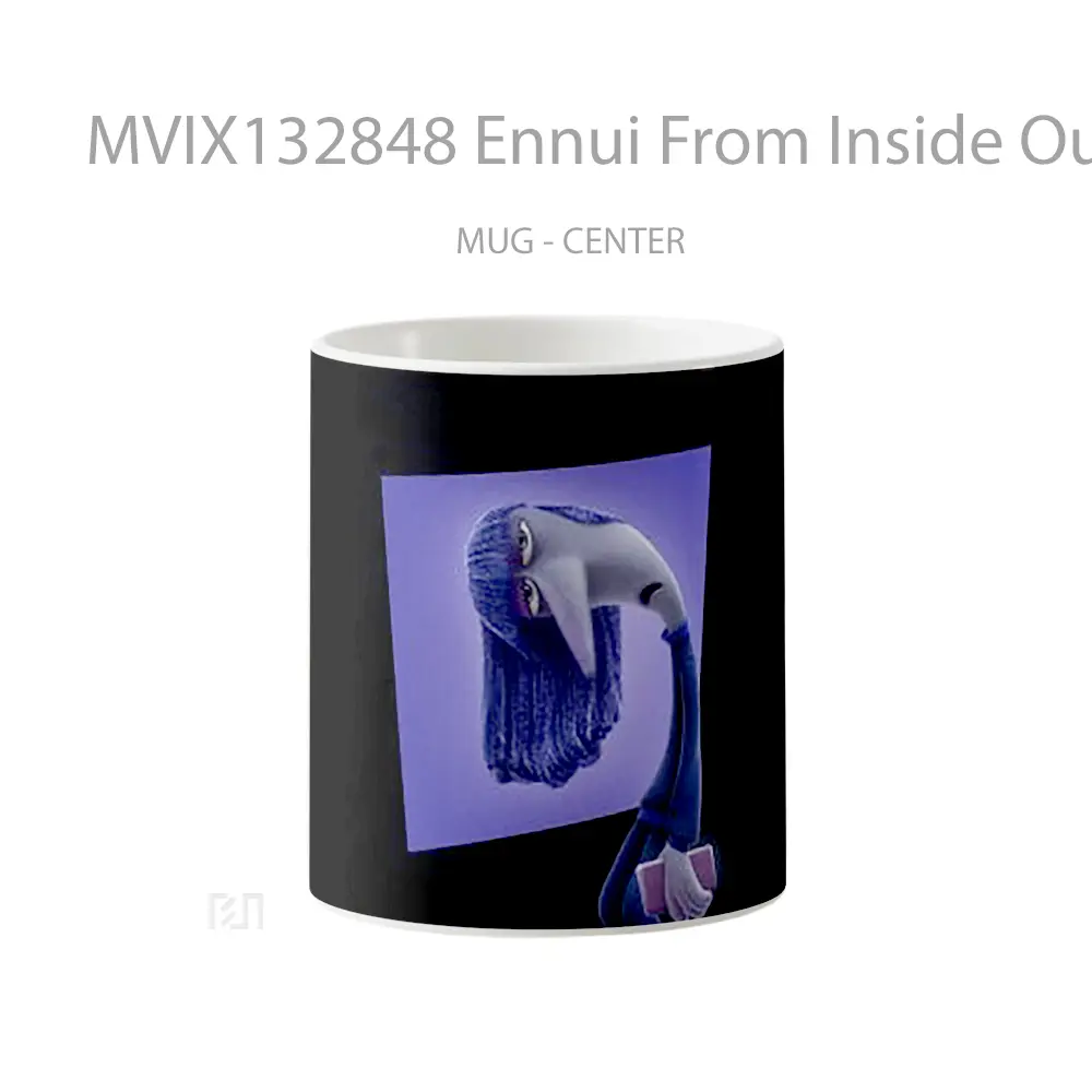 Mug Ennui From Inside Out Gelas Keramik Unik