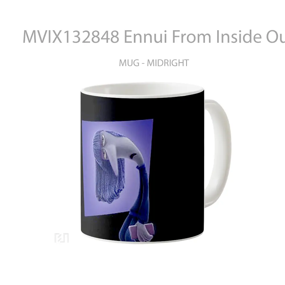 Mug Ennui From Inside Out Gelas Keramik Unik - All-side / Desain