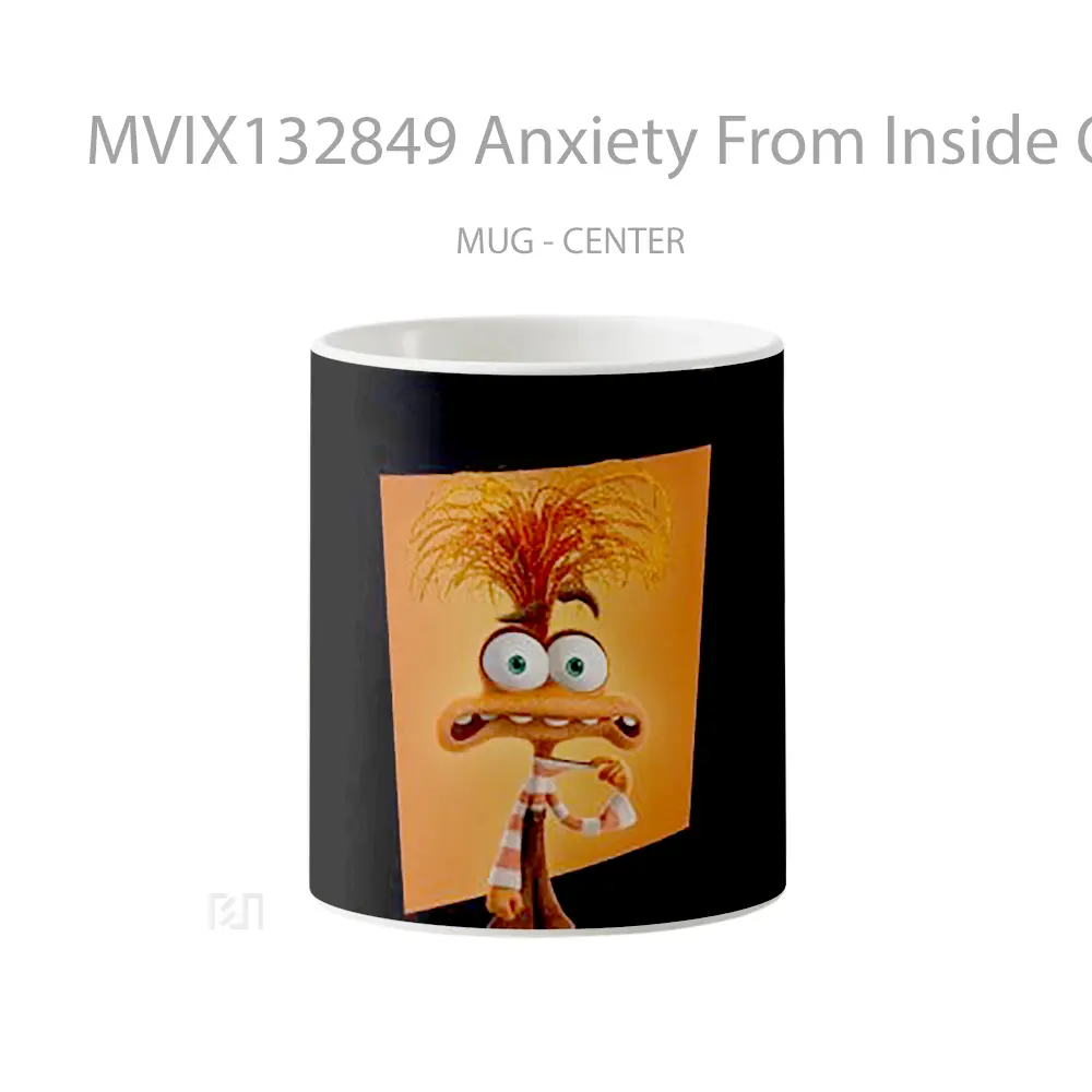Mug Anxiety From Inside Out Gelas Keramik Unik
