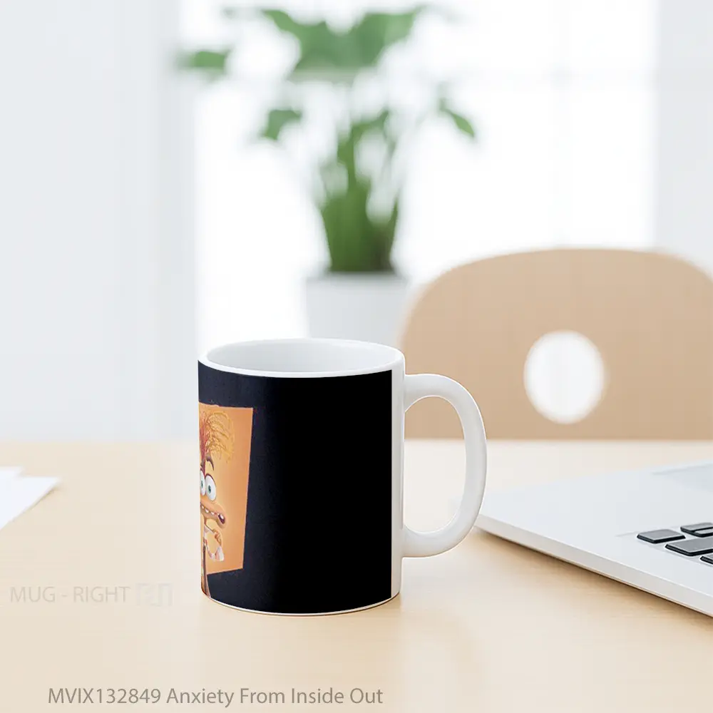 Mug Anxiety From Inside Out Gelas Keramik Unik - All-side / Desain
