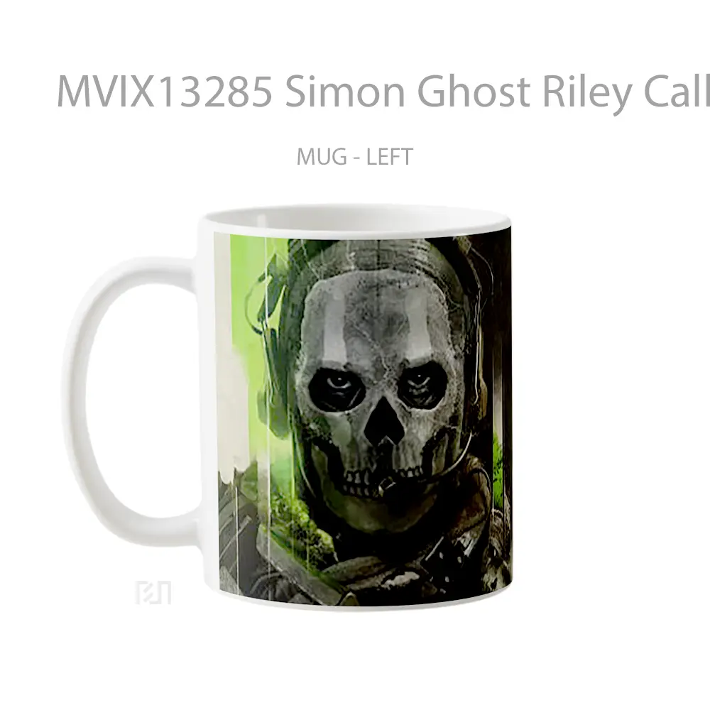 Mug Simon Ghost Riley Call Of Duty Modern Warfare 2 Cangkir Gamer - All-side / Desain