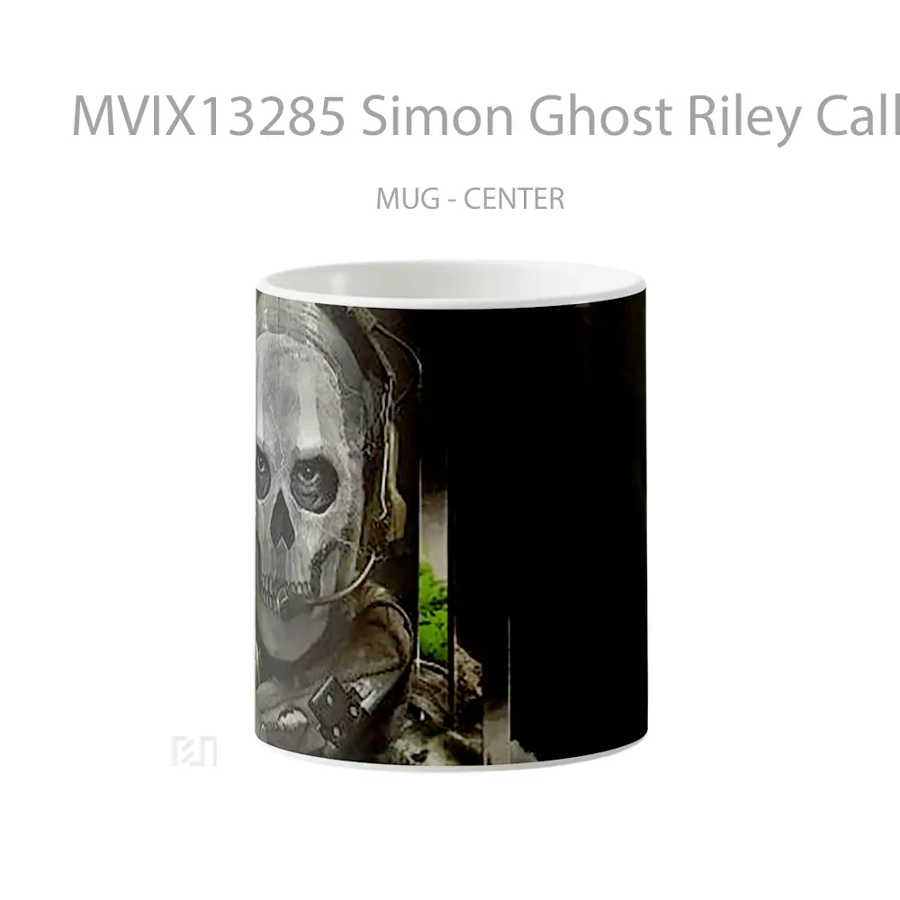 Mug Simon Ghost Riley Call Of Duty Modern Warfare 2 Cangkir Gamer