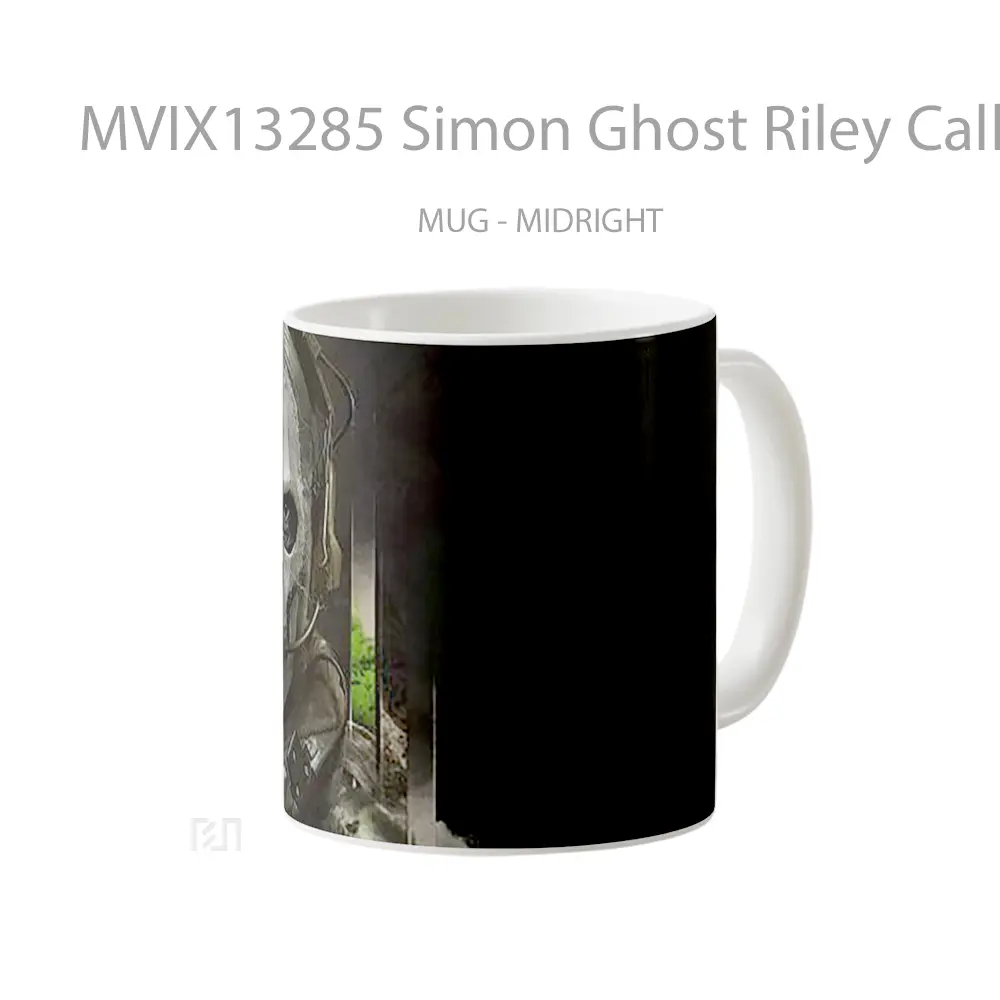 Mug Simon Ghost Riley Call Of Duty Modern Warfare 2 Cangkir Gamer - All-side / Desain