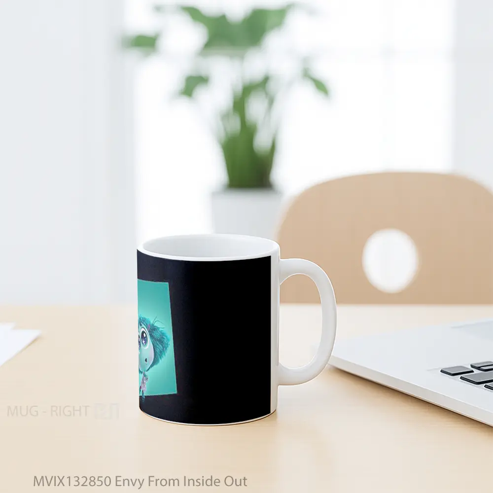 Mug Envy From Inside Out Gelas Keramik Unik - All-side / Desain
