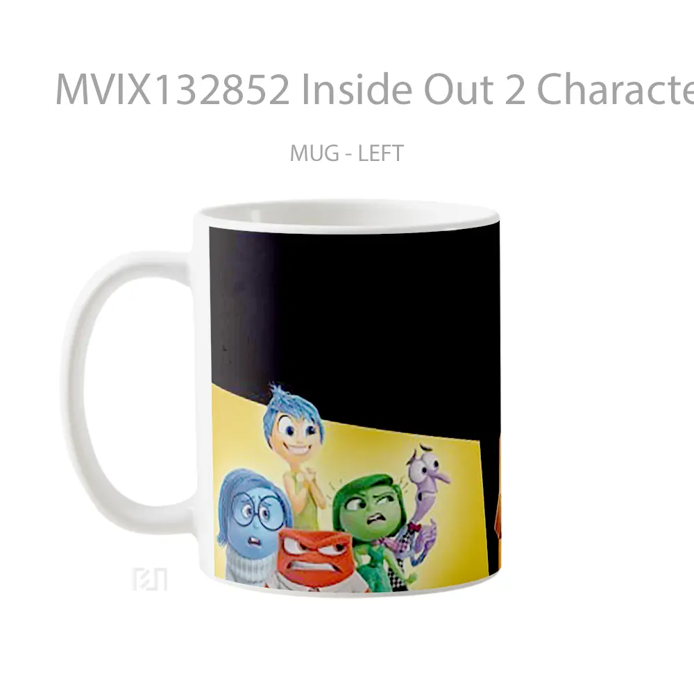 Mug Inside Out 2 Characters V2 Gelas Keramik Unik - All-side / Desain