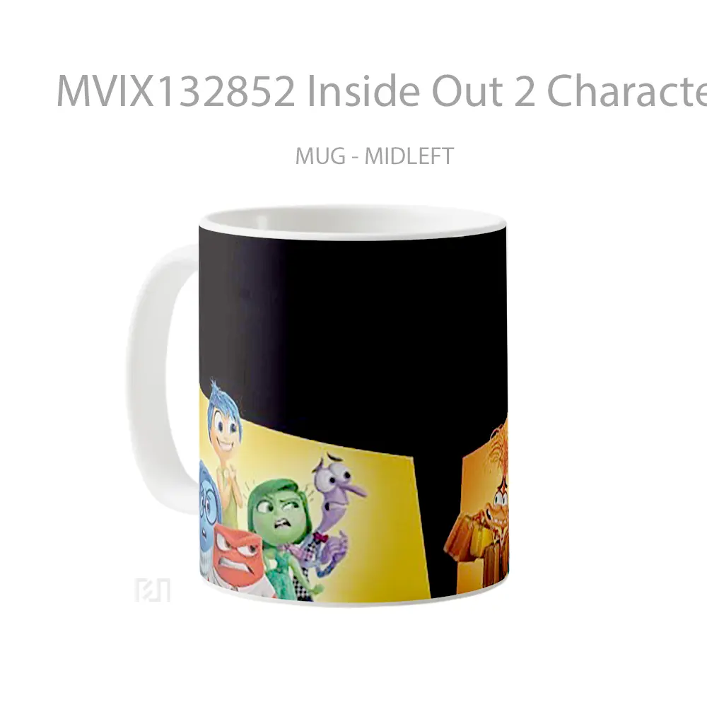 Mug Inside Out 2 Characters V2 Gelas Keramik Unik - All-side / Desain