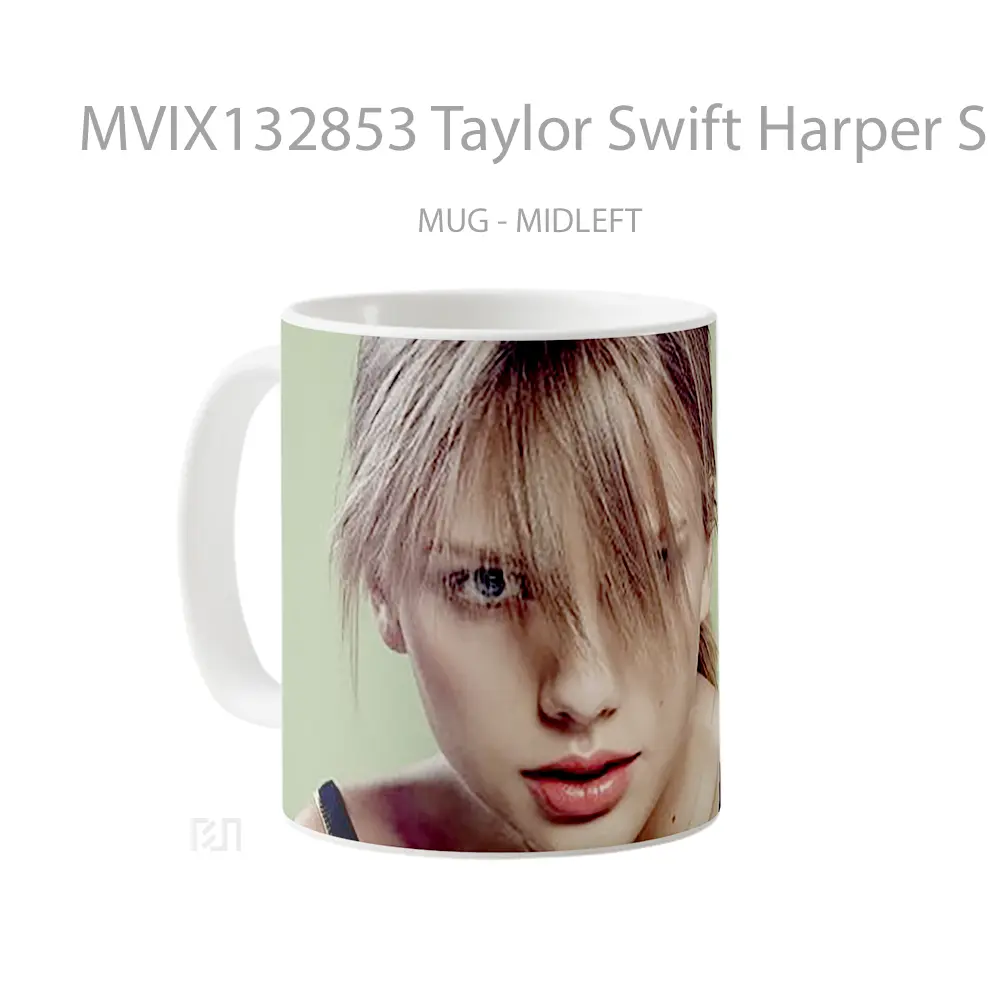 Mug Taylor Swift Harper S Bazaar Gelas Selebriti - All-side / Desain