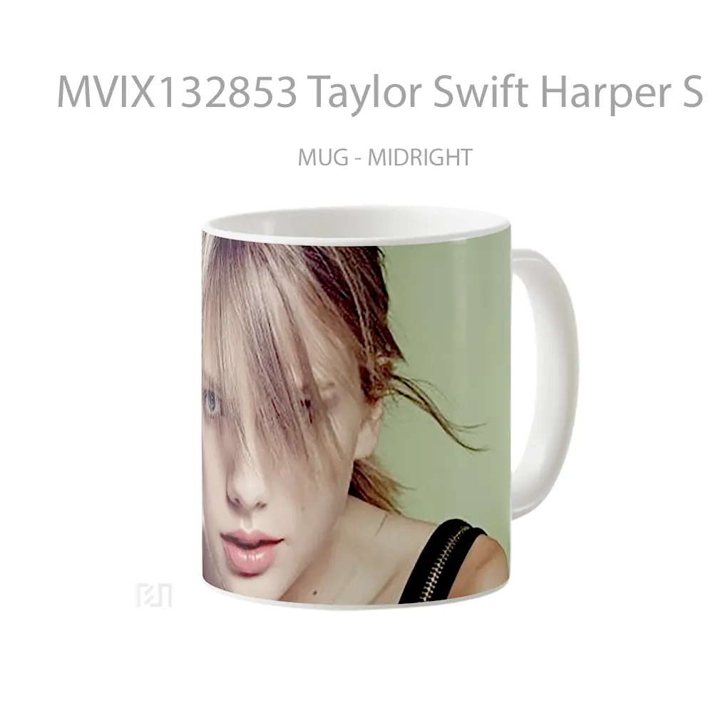 Mug Taylor Swift Harper S Bazaar Gelas Selebriti - All-side / Desain