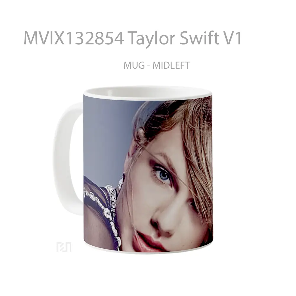 Mug Taylor Swift V1 Gelas Selebriti - All-side / Desain