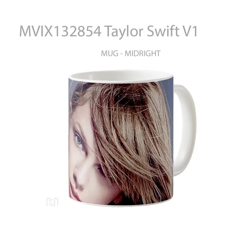 Mug Taylor Swift V1 Gelas Selebriti - All-side / Desain
