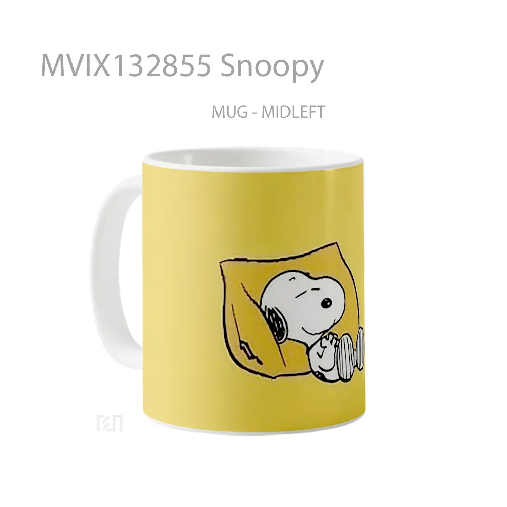 Mug Snoopy Gelas Keramik Unik - All-side / Desain