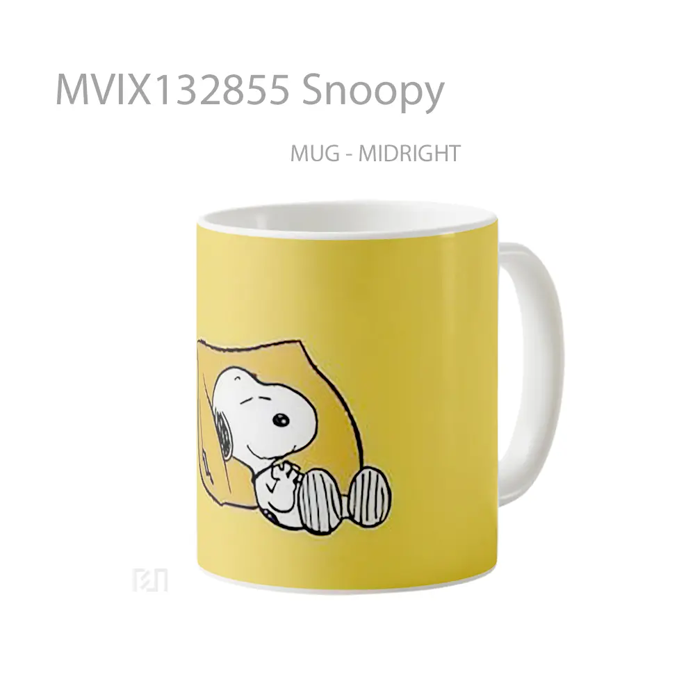 Mug Snoopy Gelas Keramik Unik - All-side / Desain