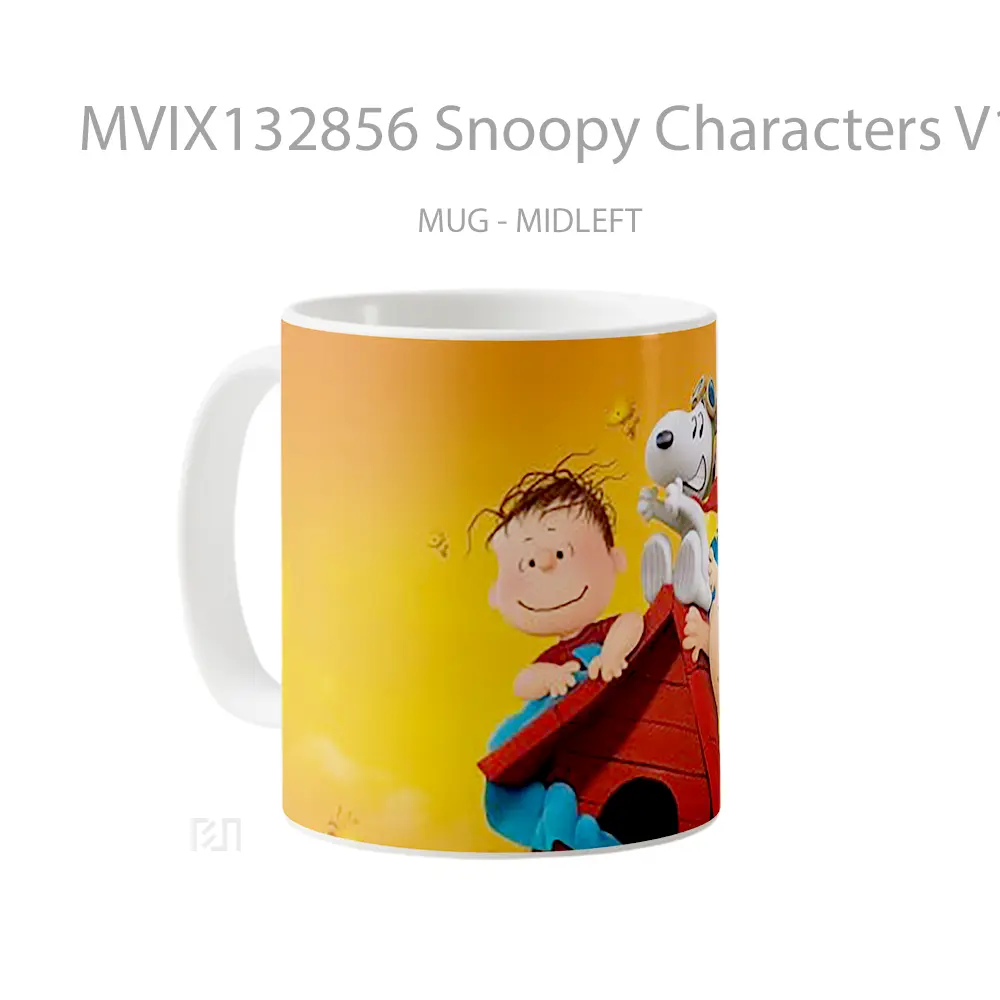 Mug Snoopy Characters V1 Gelas Keramik Unik - All-side / Desain