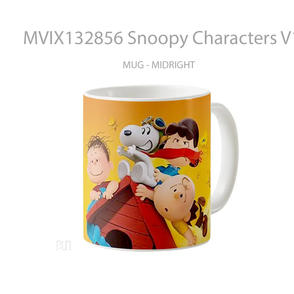 Mug Snoopy Characters V1 Gelas Keramik Unik - All-side / Desain