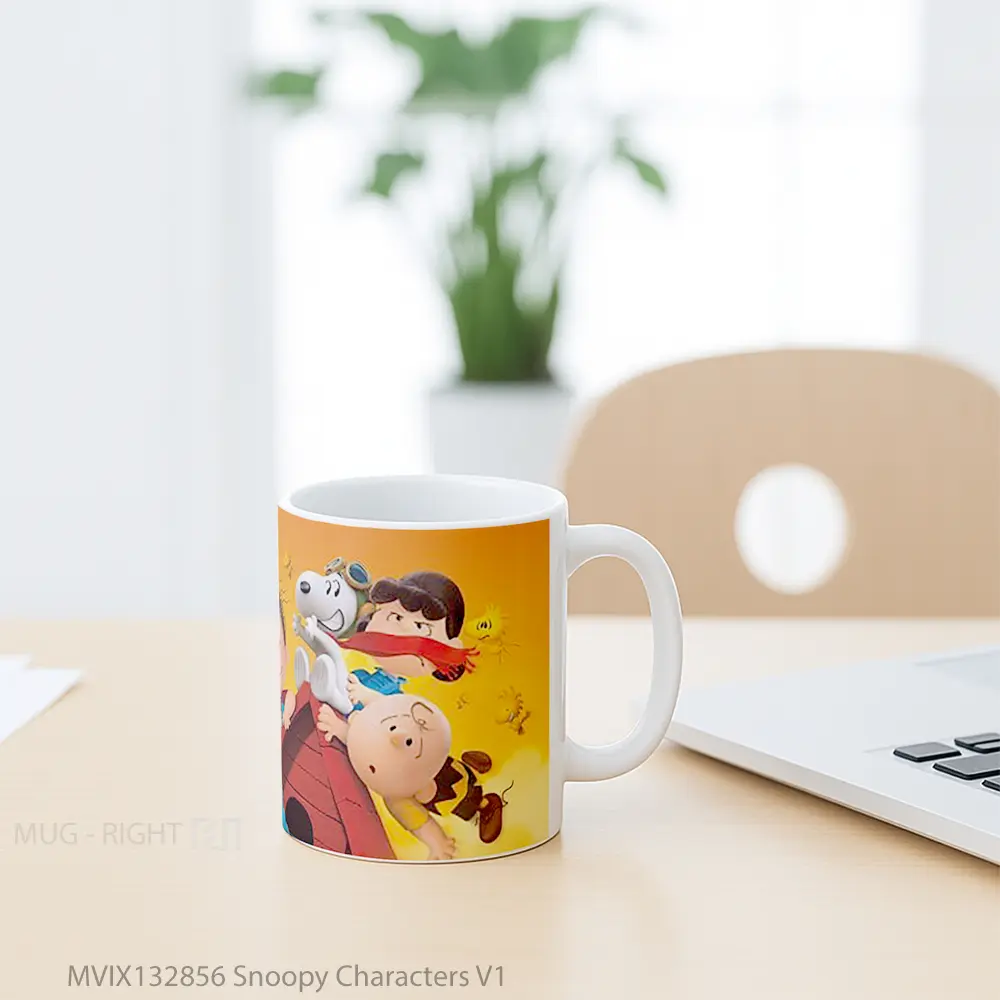 Mug Snoopy Characters V1 Gelas Keramik Unik - All-side / Desain