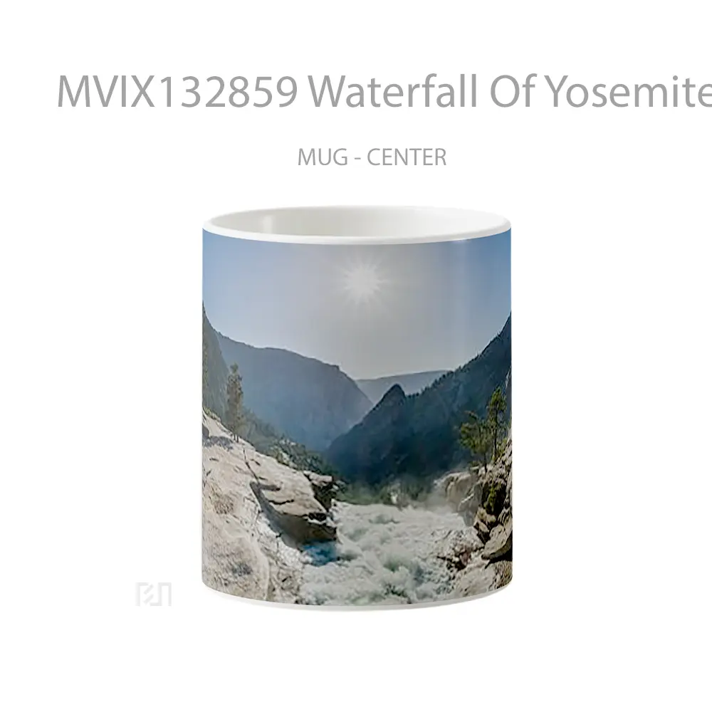 Mug Waterfall Of Yosemite National Park Gelas Pemandangan Alam