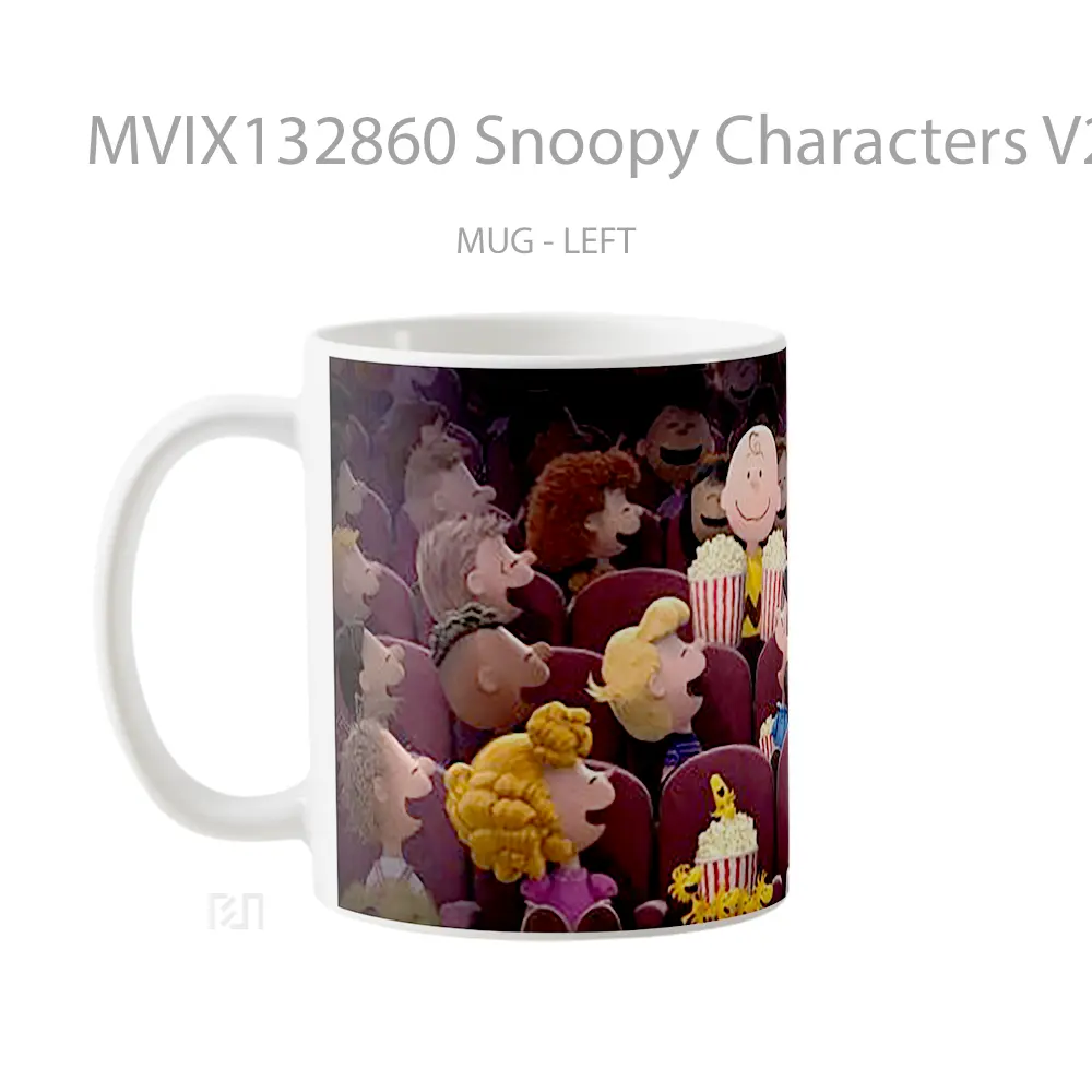 Mug Snoopy Characters V2 Gelas Keramik Unik - All-side / Desain