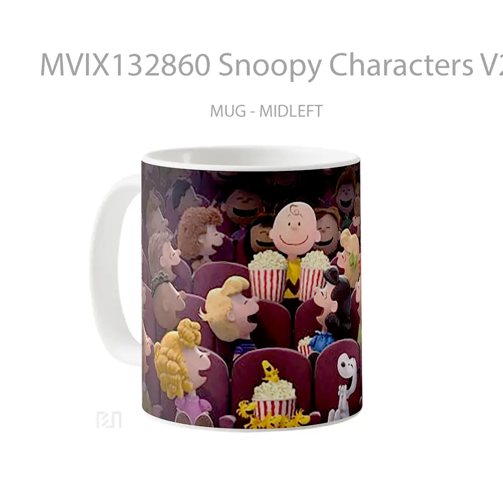 Mug Snoopy Characters V2 Gelas Keramik Unik - All-side / Desain