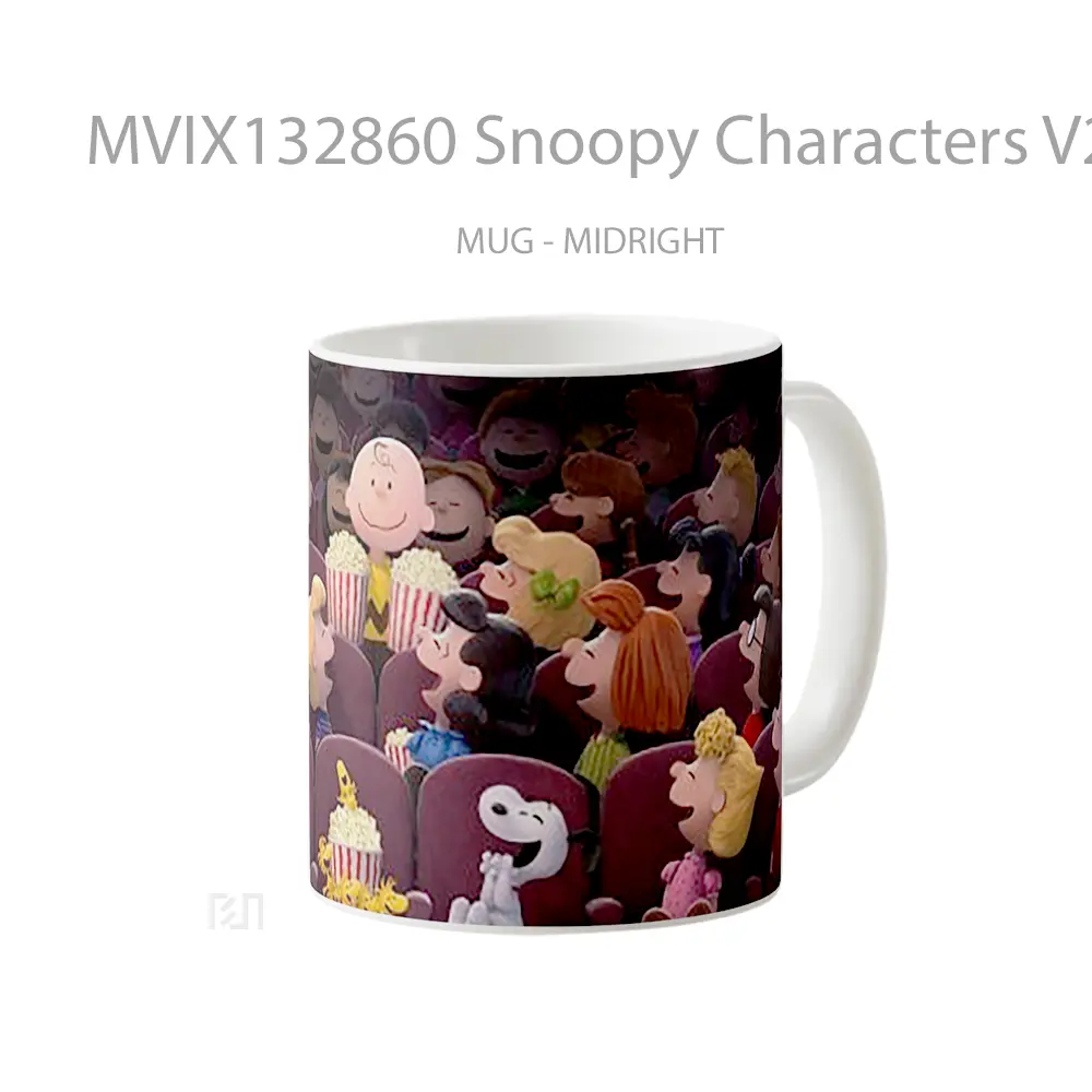 Mug Snoopy Characters V2 Gelas Keramik Unik - All-side / Desain