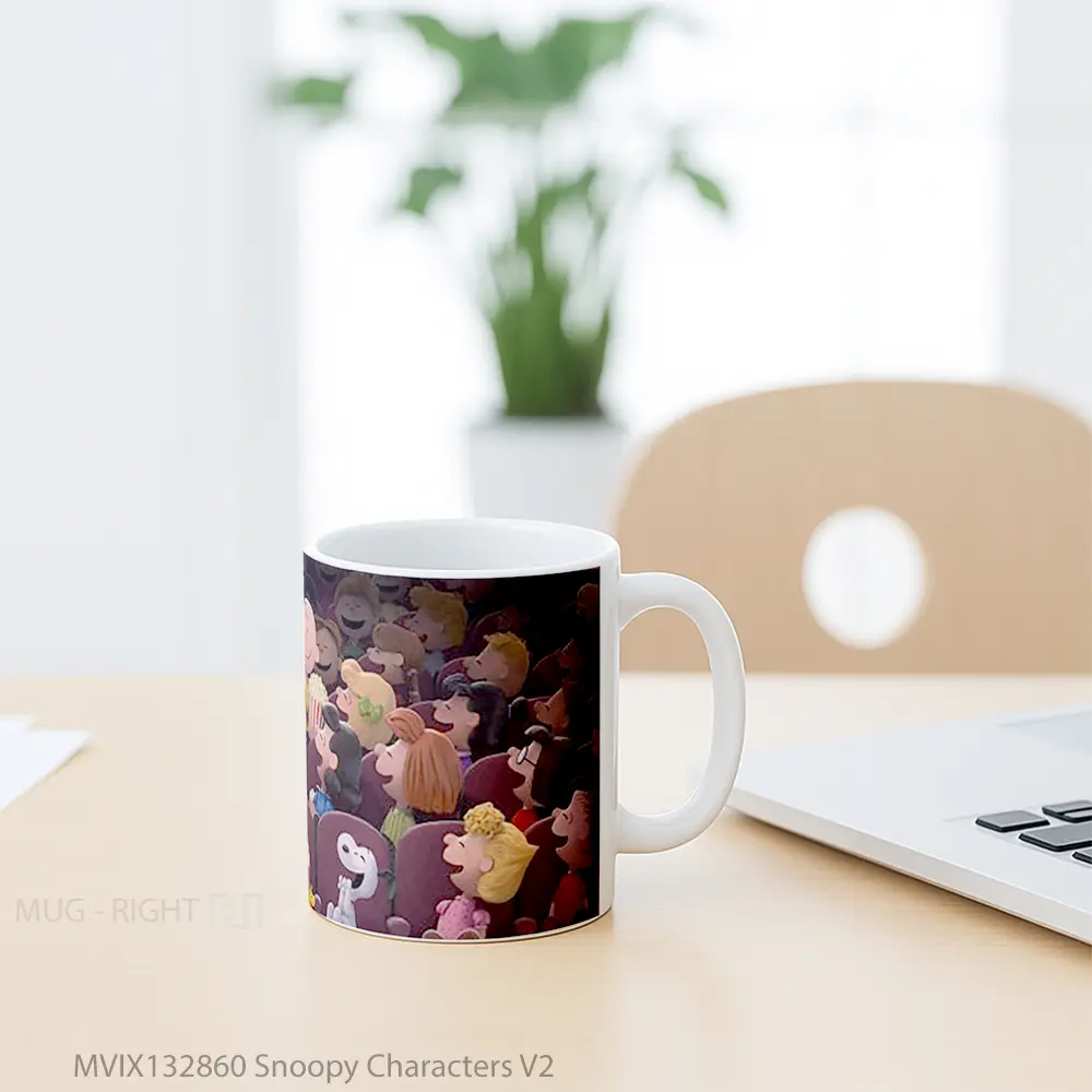 Mug Snoopy Characters V2 Gelas Keramik Unik - All-side / Desain
