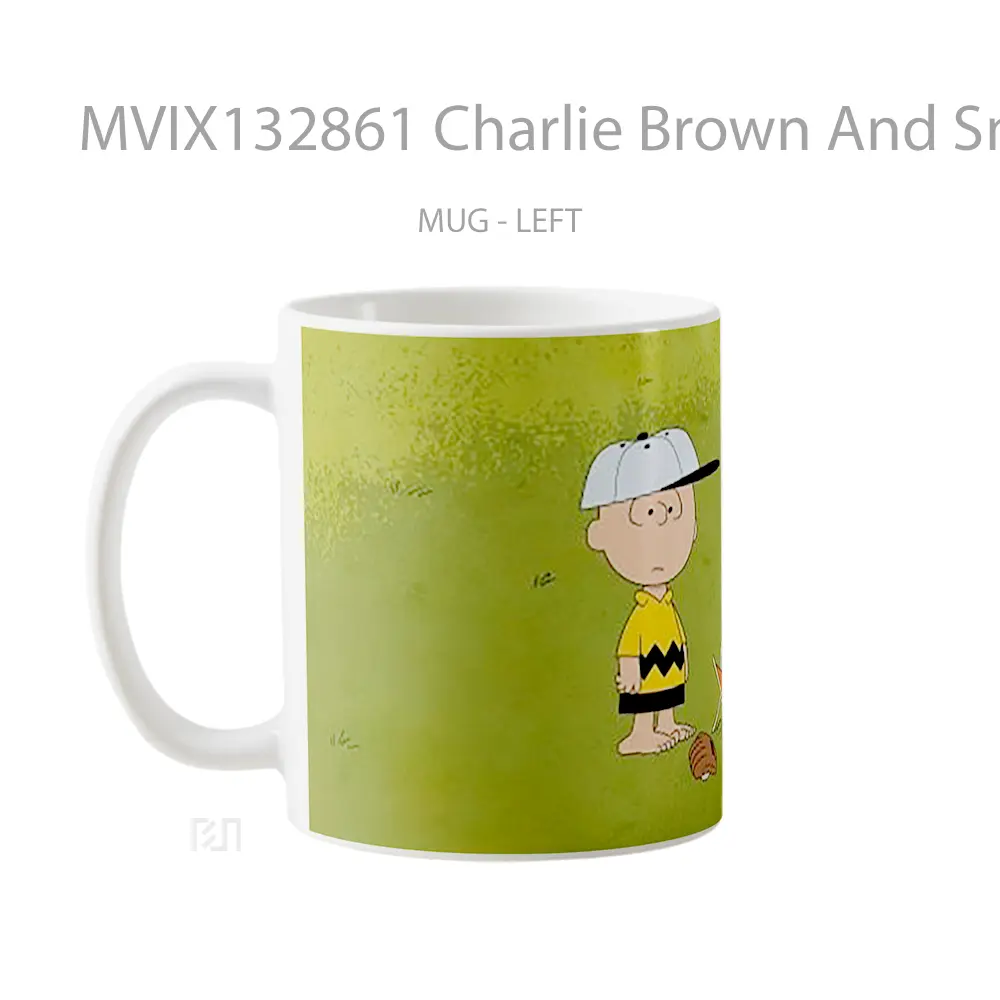 Mug Charlie Brown And Snoopy V1 Gelas Keramik Unik - All-side / Desain