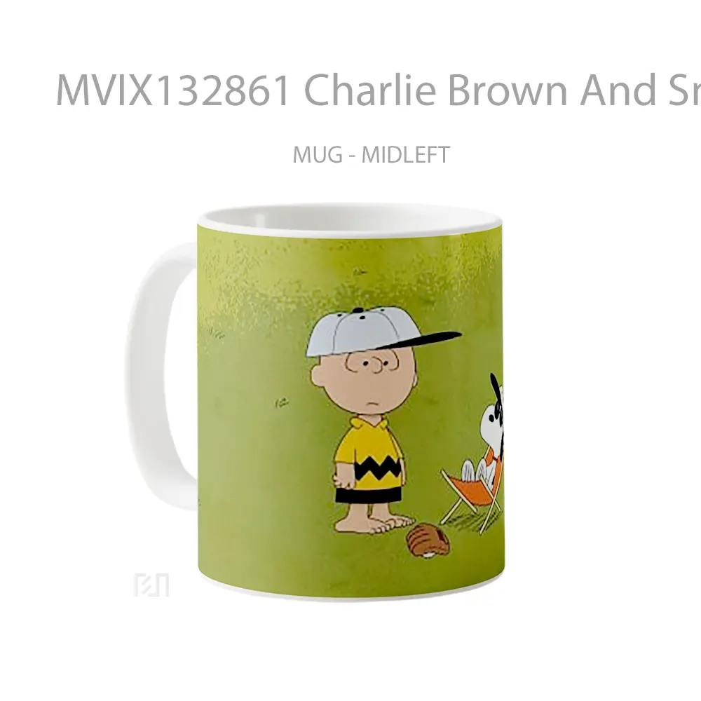 Mug Charlie Brown And Snoopy V1 Gelas Keramik Unik - All-side / Desain