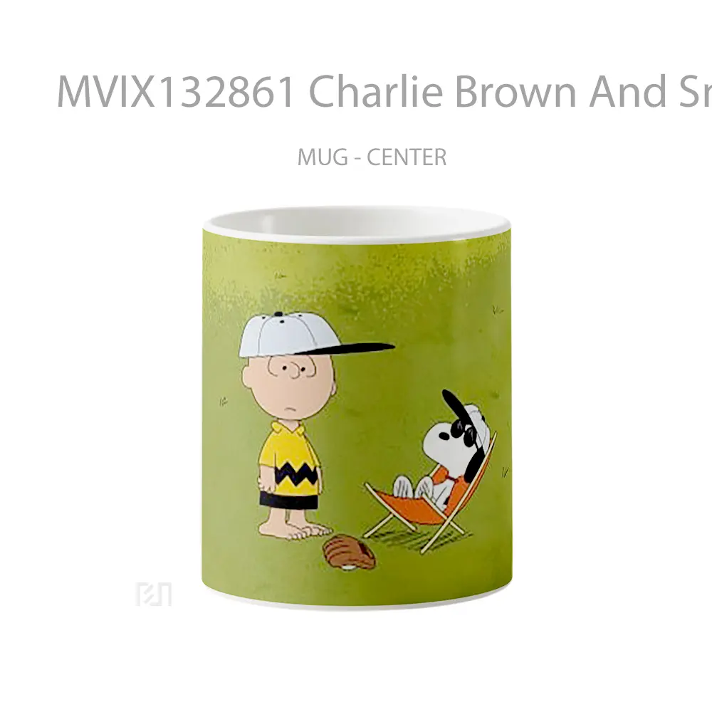 Mug Charlie Brown And Snoopy V1 Gelas Keramik Unik