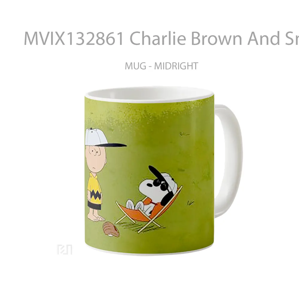 Mug Charlie Brown And Snoopy V1 Gelas Keramik Unik - All-side / Desain