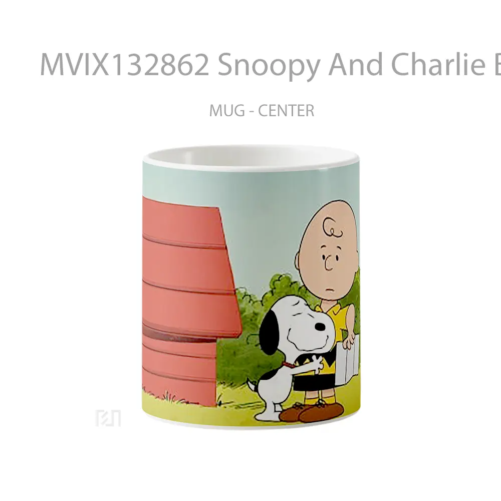 Mug Snoopy And Charlie Brown Gelas Keramik Unik