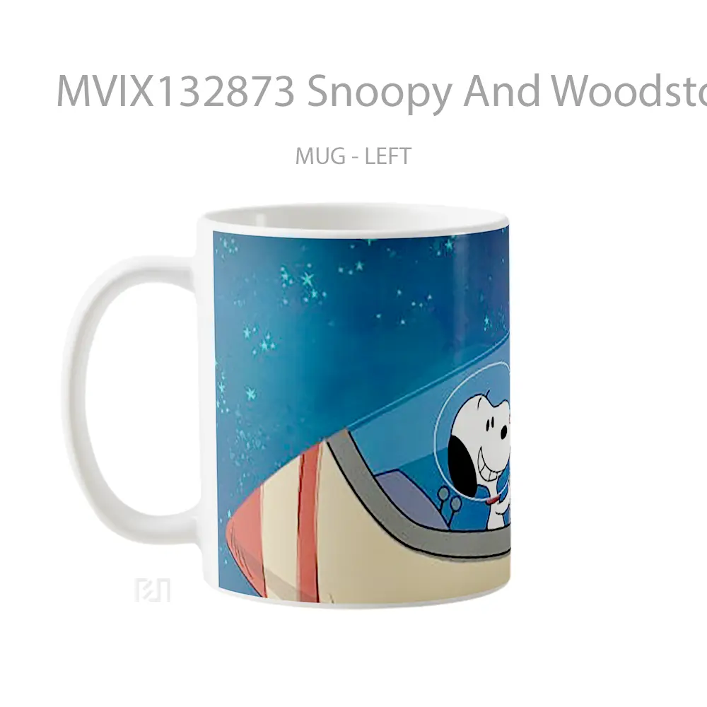 Mug Snoopy And Woodstock The Snoopy Show Gelas Keramik Unik - All-side / Desain